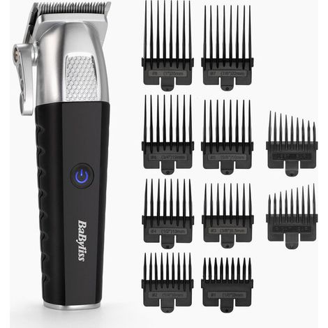 BaByliss E812E tagliacapelli de e rasoio Nero, acciaio inox 8 ioni di litio de