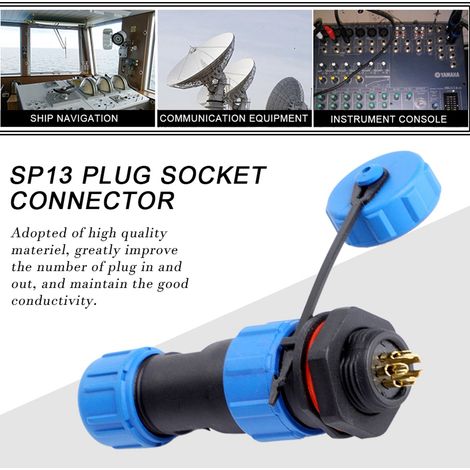 IP67 SP13 5-poliger wasserdichter Kunststoffstecker (5-polig) (1/5)