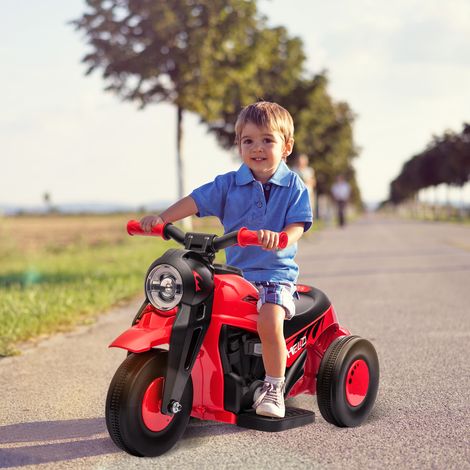 Moto eléctrica infantil, moto infantil de 6V con música, alcanza una velocidad de 2,5 a 3 km/h, para niños de 2 a 5 años.