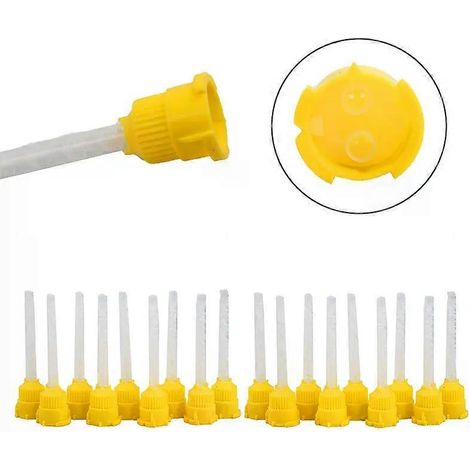 50 Stück/Beutel Dental-Silikonkautschuk-Förder-Mischkopf Einweg-Abformdüsen Mischrohr Zahnmedizinische Materialien Neu eingetroffen (1/4)