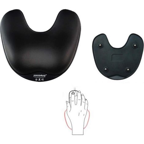Repose-poignet de souris en mousse à de forme avec boules rotatives à 360 degrés, (1/4)