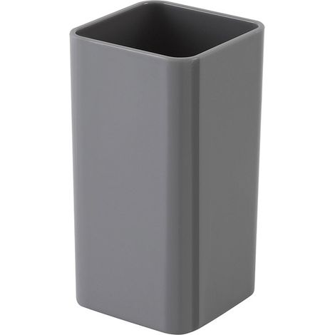Portaspazzolino Grigio da Appoggio per Bagno Moderno Star (1/4)