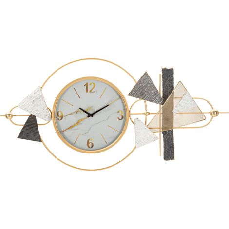 Orologio da parete in metallo multicolore, 120x6x60 cm – Amy (1/5)