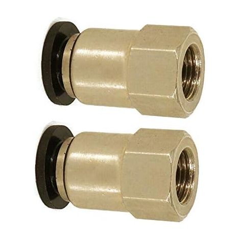 Lot de 2 raccords pneumatiques femelles à raccord rapide pour tuyauterie d'air 6 mm G1/4" - 8mm to G3/8" (1/5)