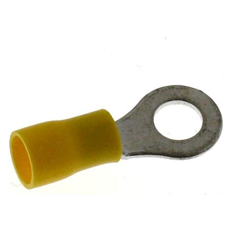 Pack of 25 Insulated Cable Lugs M6 4.0-6 mm² Yellow (1/2)