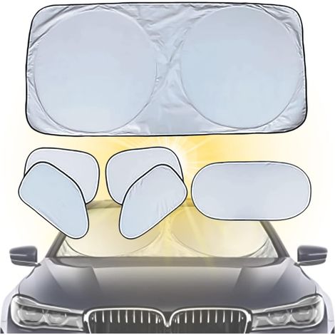 Couverture Soleil Voiture Pare-Soleil Pare-Brise Avant Bloc UV (1/5)