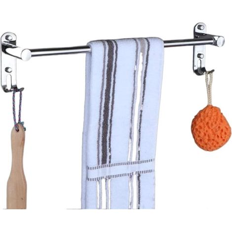 Wall-mounted towel rail, 40 cm, 1 layer, SUS304 stainless steel, screw fixing, bathroom and kitchen (1/3)