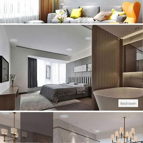 Amplificateur intégré, Bluetooth à large bande, enceinte de plafond pour musique d'ambiance home cinéma (C) (1/5)