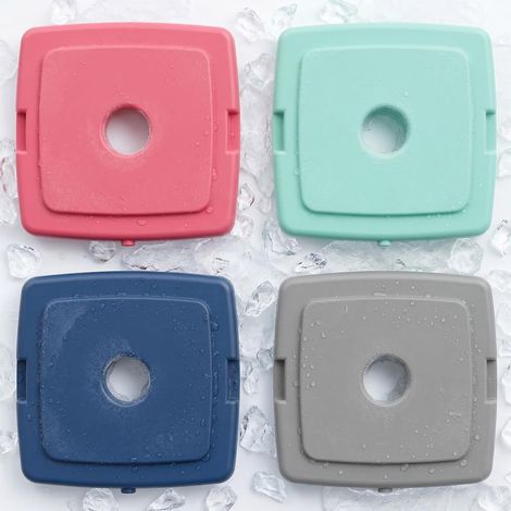 Lot de 6 Pain de Glace pour Sac Isotherme, Glacière, Panier Pique Nique, Boîte à Lunch, Réutilisable Glacière, Panier Pique Nique, Boîte à Lunch, Réutilisable (1/5)
