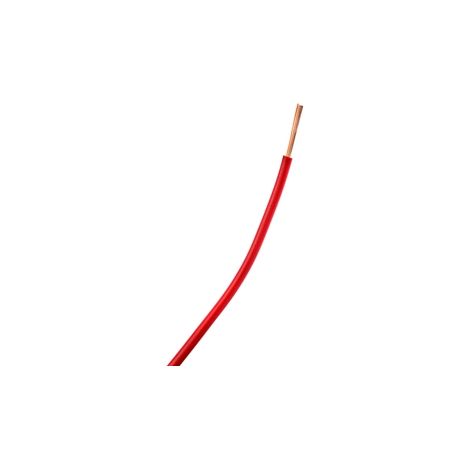 fil souple - h07-vk - 1 x 6 mm2 - rouge - couronne de 100 mètres