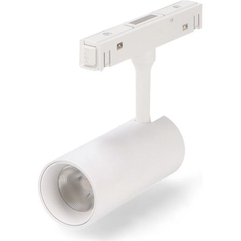 IluminaShop - Foco LED Blanco 10W para Carril Magnetico Detail Chip Osram 48V Monofasico CRI 90 UGR 17 Serie Detail  Blanco Neutro 4000K (1/2)
