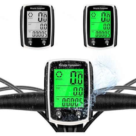 Adecuado para bicicleta CNC, medidor de código iluminado, versión en inglés con cable, odómetro retroiluminado, velocímetro con pantalla táctil (1/5)