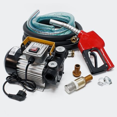 Pompe à gasoil - mazout - diesel 50l/m 550W 230V avec pistolet (1/5)