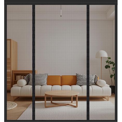 Magnetischer Moskitonetzvorhang, magnetisches Tür-Moskitonetz, eleganter Anti-Moskito-Vorhang, ideal für Türen und Terrassen, hält auch andere Insekten und Krabbeltiere fern, beidseitig zu öffnen, aut (1/5)