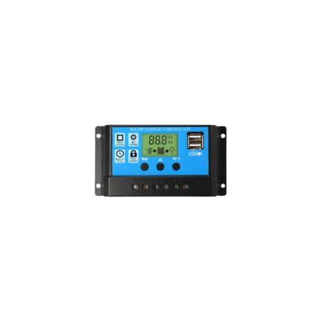 30A 12/24V LCD-Solarbatterieregler mit zwei USB-Anschlüssen - Crezuo