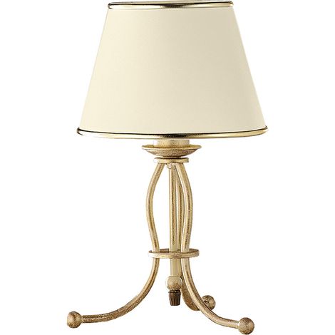 Lampada da tavolo Laura Jupiter ecru E27 15W 38cm IP20