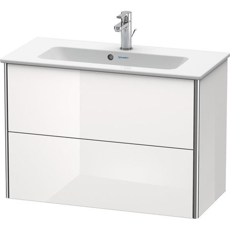 Meuble sous-vasque Duravit XSQUARE COMPACT 560x810x388mm blanc semi-brillant