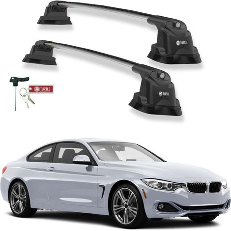TURTLE kompatibel mit Bmw 4-Series (F32) 2014-2020 Dachträger Air3 Grau (1/5)