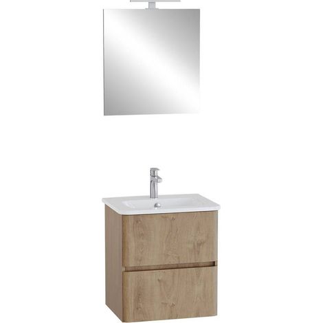 MOBILE BAGNO 'MIA ROUND PLUS' base cm. 56,5 x 44,8 x 62,5 - golden oak