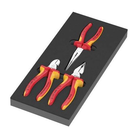 Wera KNIPEX juego de alicates aislados rojo y amarillo