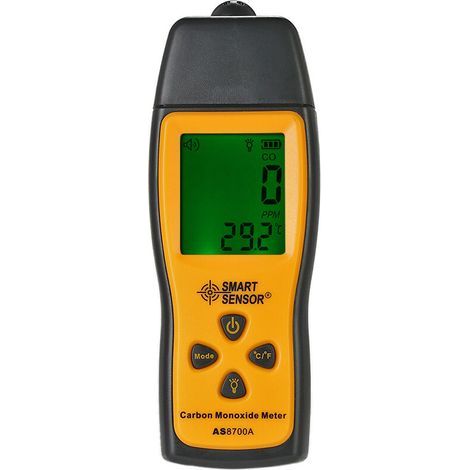 Carbon monoxide detector, toxic gas detector, CO gas detector, audible and visual alarm AS8700A, battery-free (1/5)
