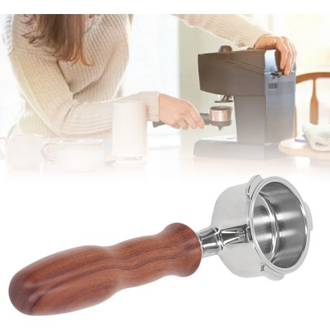 Donlim 51mm bodenloser Edelstahl-Filterhalter mit 3 Zinken für Kaffeemaschinen (1/5)