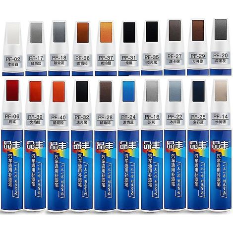Stylo de retouche peinture automobile transparent pour effacer les rayures (1 pièce) - Rouge foncé nacré (1/5)