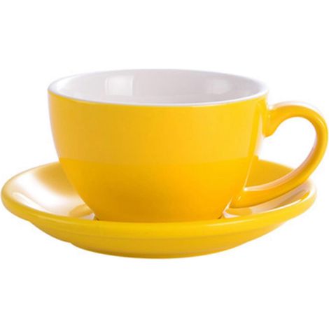 Set aus Porzellantassen und Untertassen, geeignet für Cappuccino, wiederverwendbares Tassenservice für den Morgentee, ideal für Partys zu Hause. (1/5)