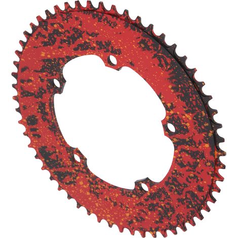 Pédalier pliant en alliage d'aluminium 56 dents, entraxe 130 mm, disque unique, accessoires, Orange Sky (1/5)