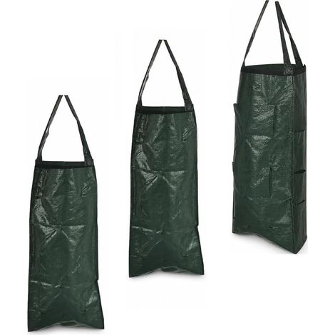 Sacs à Plantes 3 Pièces Sacs de Plantation 8 Trous, Sac Plantation Suspendu en PE pour Tour Fraise Culture Pomme Terre Herbe Jardin Balcon Terrasse Extérieur (1/5)