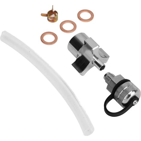 Vanne de vidange d'huile inoxydable étanche antirouille structure compacte raccord flexible M12x1.5 (1/5)