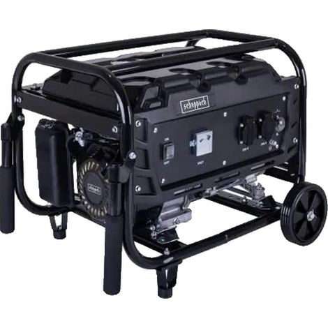 Scheppach – Groupe électrogène portable 2900 W – Moteur 4 temps essence – Démarrage manuel – 2 prises 230 V – Réservoir 13,7 L – Protection surcharges