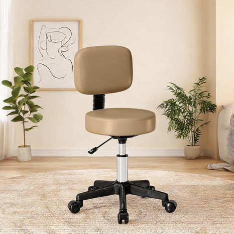 Tabouret braun en kunstleder Schaumstoff 35 x 35 x 84 cm (1/5)