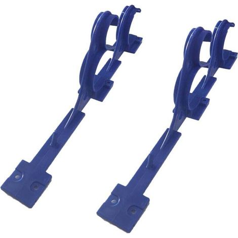 Supporto per piscina in plastica resistente – Supporto universale per tubo di aspirazione e cannocchiale, facile installazione con viti incluse