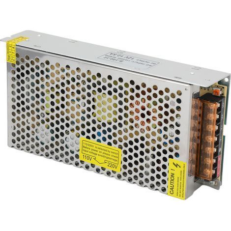Alimentation Électrique 12V 150W Convertisseur Adaptateur Transformateur pour Ordinateur Radio 110V/220V S-150-12 (1/5)