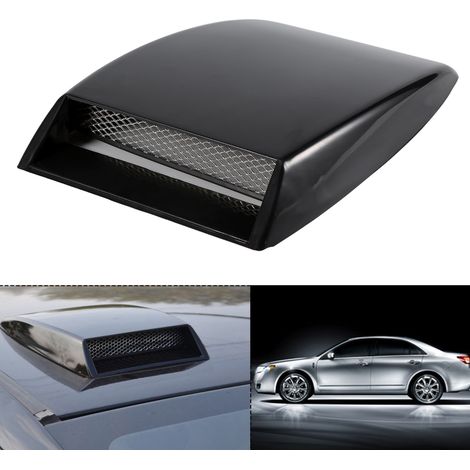 1x Capot universel noir pour entrée d'air décorative, bouche de ventilation de capot de voiture (1/5)