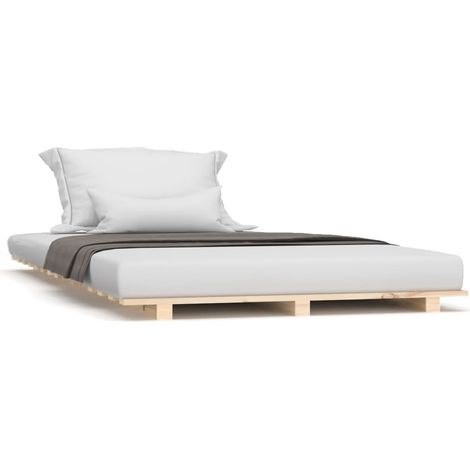 Bettgestell 90x190 cm aus massivem Kiefernholz