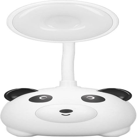Lampe de bureau LED pour enfants, bras flexible, base panda, batterie rechargeable USB 600 mAh pour étudier (1/5)