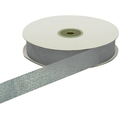ETM Nastro Lamè 25 Mm 50 Mt Silver