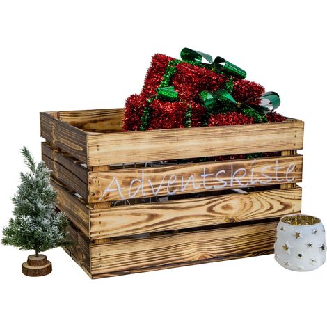 geflammte Adventskiste (weiss) (1/5)