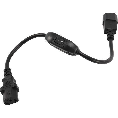 Netzkabel für unterbrechungsfreie Stromverteilungseinheit (PDU/USV), IEC 320 C14 - C13 mit Ein-/Ausschalter, 30 cm (1/5)