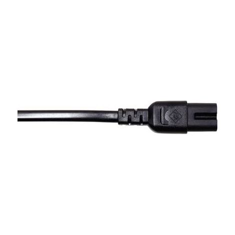 Câble de raccordement Manhattan alimentation [1x fiche Euro mâle - 1x prise mâle C8] 1.80 m noir (1/3)