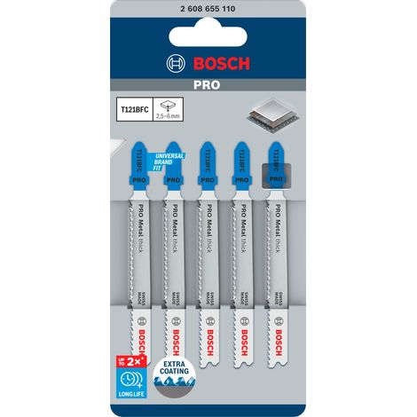 BOSCH T121BFC (pkt of 5) Flexible for metal 92mm