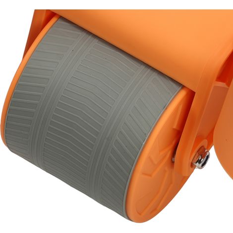 Roue abdominale automatique à rebond avec support pour coudes, rouleau d'exercice abdominal en mousse PP EVA pour le renforcement des muscles profonds, orange (1/5)