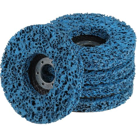 5pcs Abrasive Disc Poly Strip Wheel Abrasive Disc Paint Rust Removal Clean Tool Angle Grinder Discs 115mm (1/5)