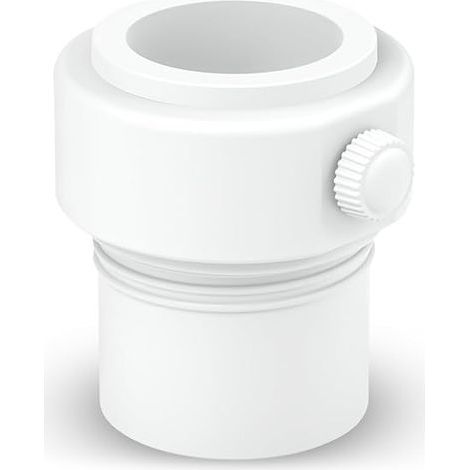 Adaptateur blanc pour support de parasol de piscine, stabilisateur de mât, résistant, matériau de qualité, installation facile (1/5)