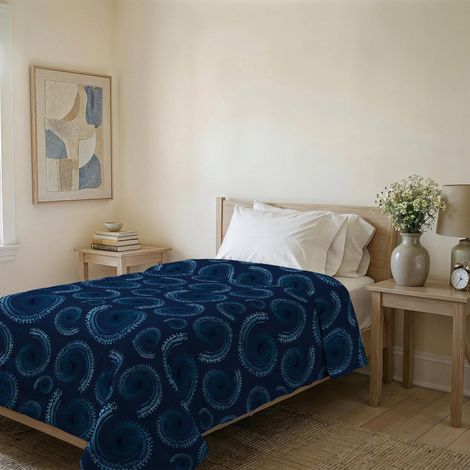 Couvre-lit matelassé d’été en Microfibre Douce imprimée – Couette Printemps-été mi-Saison – Vortex, Simple 160x240 cm (1/5)