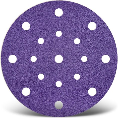 MENZER Titanium HD Disques abrasifs auto-agrippants, 150 mm, 17 trous, p. Ponceuses excentriques, Mix céramique (Lot de 50) G400 (1/5)