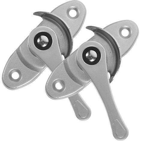 Verrous De Sécurité Pour Fenêtres Coulissantes En Métal Argenté Lot De 2 Sets De Crochets à Guillotine Adaptables Pvc Protection Garçon Et Filles Et Maison Pour Installation Facile
