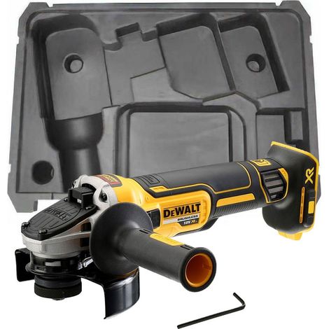Dewalt DCG405N 18v XR Brushless Cordless 125mm Angle Grinder Bare + Tstak Inlay (1/4)
